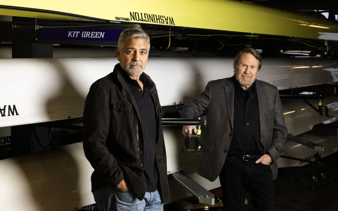 Director Clooney meets in Seattle with the author of the book.