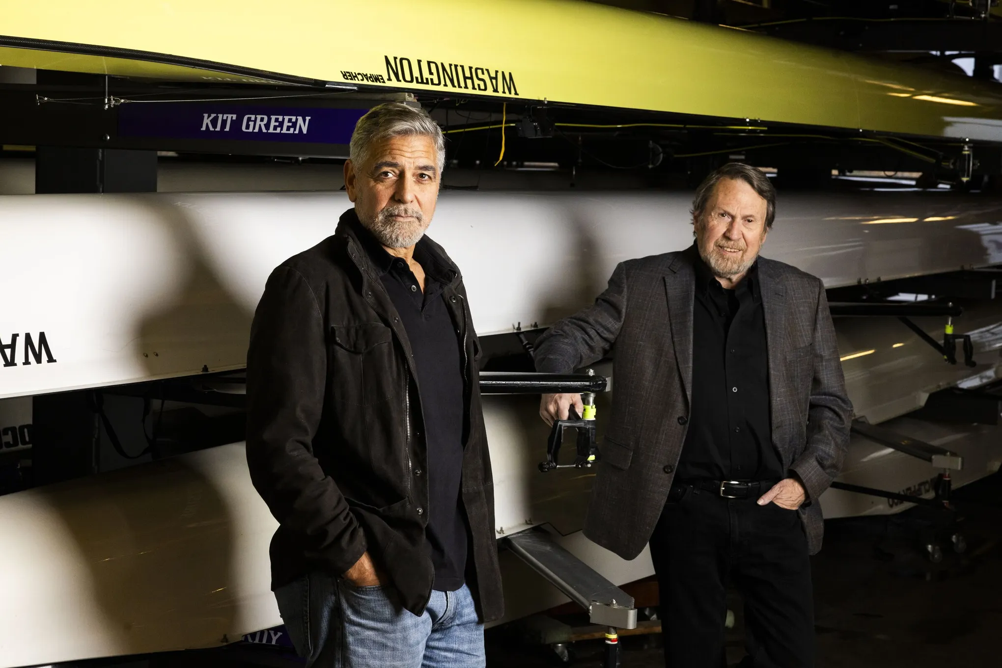 Director Clooney meets in Seattle with the author of the book.